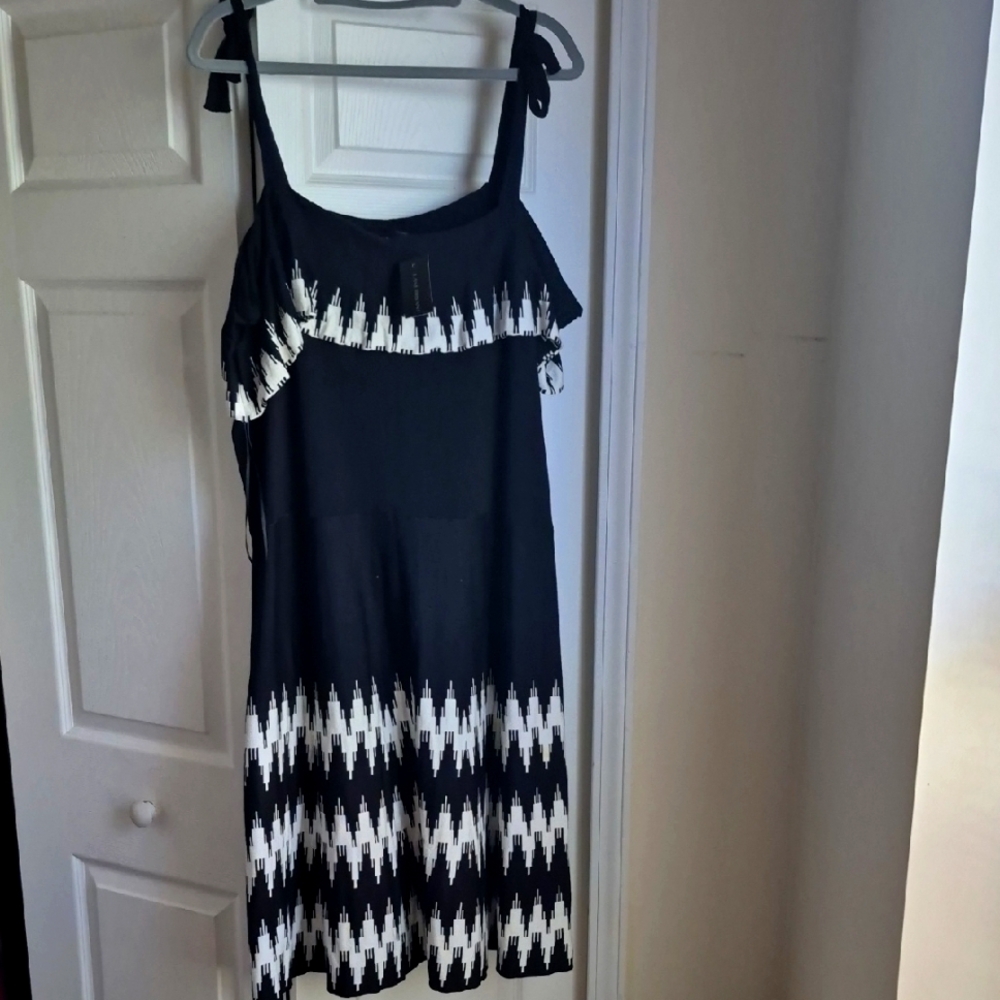 Black and White Women's Dress